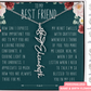 Best Friend Gift Birth Flower Name Necklace Jewelry, Long Distance, Quotes, Friends Forever