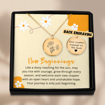 New Beginnings Box, Daisy Necklace, New job gift, Coworker Leaving Gift, Goodbye gift, Good luck, New start, Divorce, New Chapter, Grad