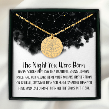 Golden Birthday Bracelet Custom Star Map By Date, Ideas For Golden Birthday Gifts, Golden Birthday Gift, Personalized Gift Care Package