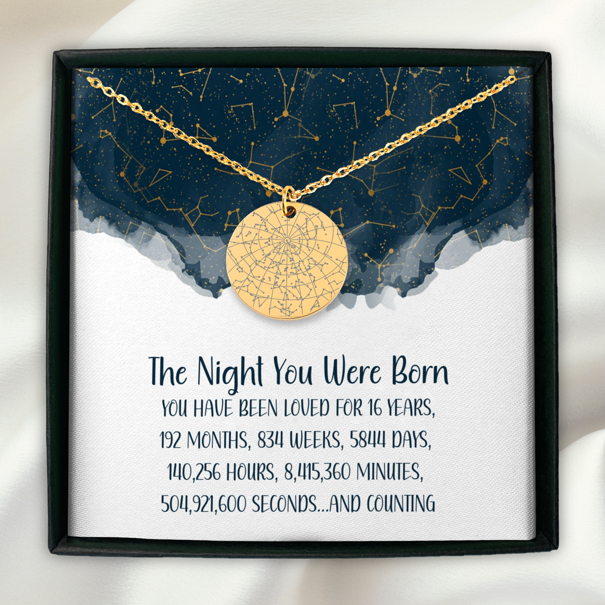 16th Bday Bracelet, Night You Were Born Sweet 16 Gift Custom Star Map By Date, Sixteenth Birthday Gifts for Her 16th Birthday Gift For Girls