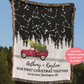 Our First Christmas Personalized Blanket | 1st Christmas Married Keepsake | Newly Wed Gift
