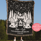 Engagement Gift For Nature Lovers, Camping Gift For Couples, Personalized His & Hers Initial Blanket, The Adventure Begins, Anniversary Gift