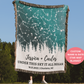 Custom Star Map Blanket With Name | Personalized Throw Blanket For Adults | 2nd Anniversary | Personalised Throw Blanket