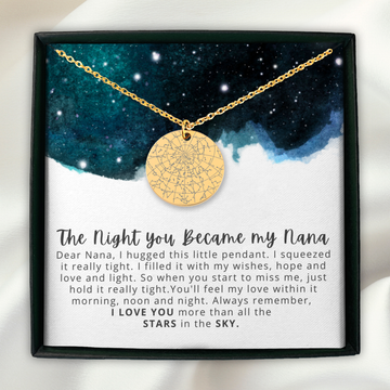 New Nana Custom Star Map Necklace