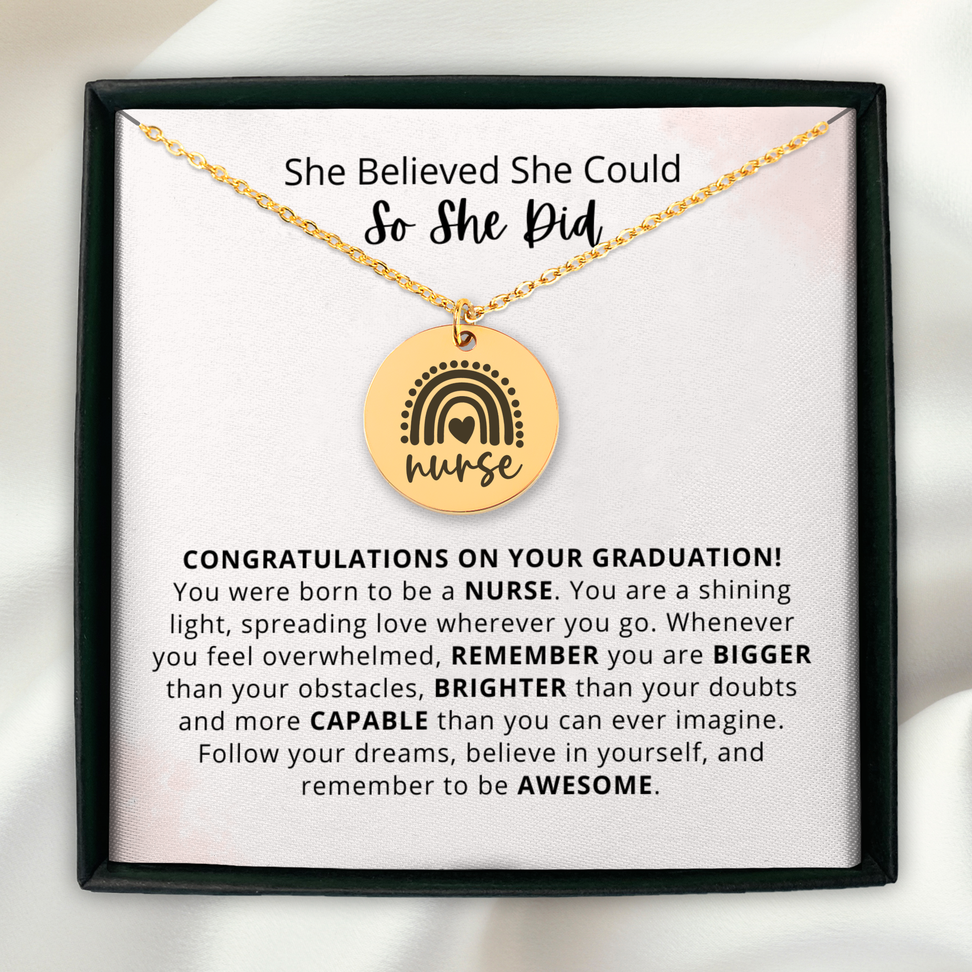 Nurse Graduation Gift Necklace