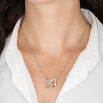 Graduation Gift for Her | Interlocking Heart Necklace for Daughter, Granddaughter or Niece