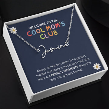 Cool Mom's Club | Gift for New Mom Signature Name Necklace