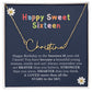 Sweet Sixteen Name Necklace