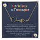 Officially a Teenager Signature Name Necklace