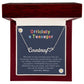 13th Birthday Gift | Officially a Teenager Personalized Name Necklace
