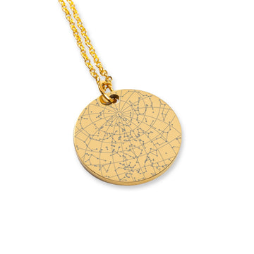 Astrology Gifts Custom Star Map Necklace